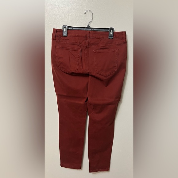 Women’s Sonoma pants/jeans.  Rust colored, size 14. Worn twice. - Picture 2 of 3